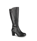 Added - Bottes longues noires Alberto pour femmes