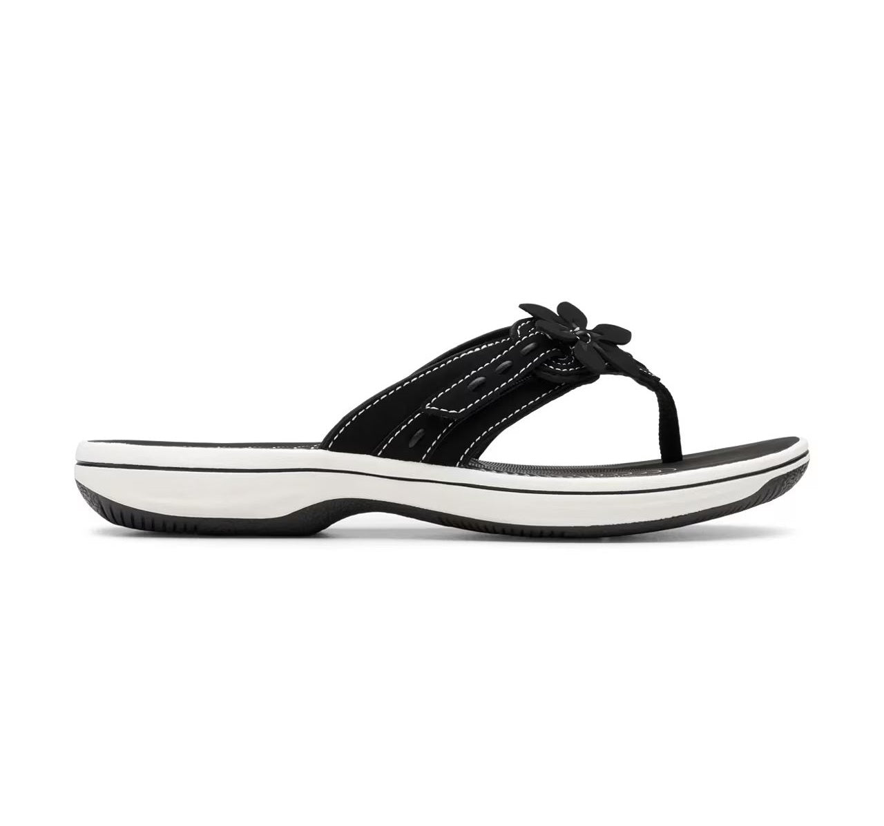 Clarks Women's Breeze Opal Flip-Flop | Cloudsteppers Comfort With Flower Detail