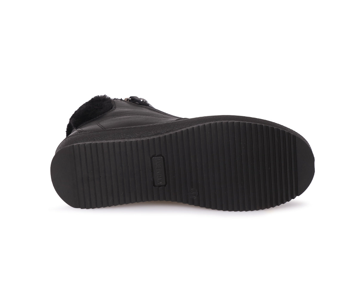 Bottines Compensées Femme LarDorLin - Tige Cheville, Fermeture Zippée - Talon 8 Cm - Synthétique - 5