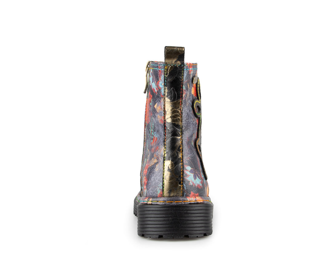 Bottines Femme Talao 02 Laura Vita - Style Floral, Block Heels, Cuir Confortable
