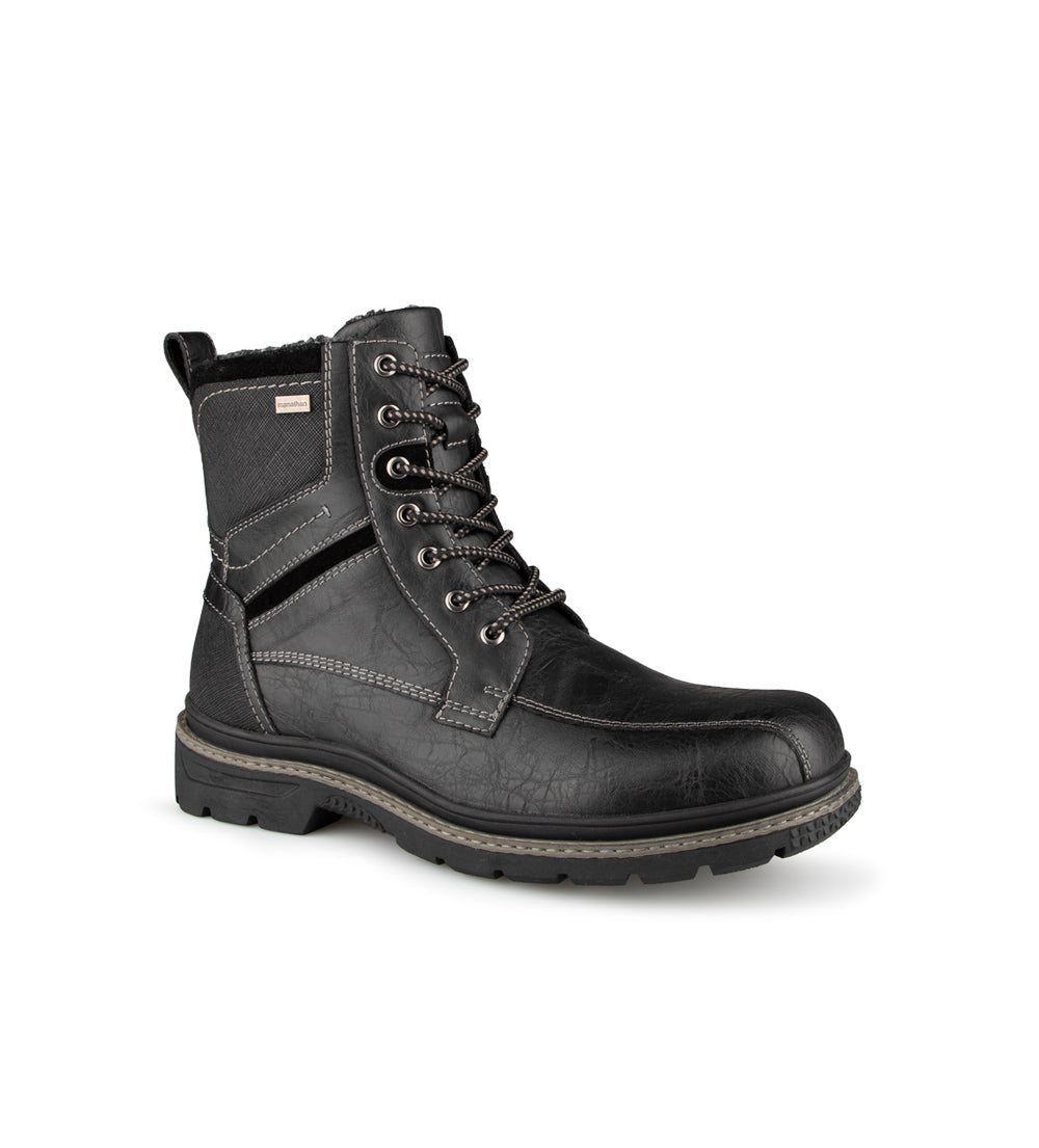 Bottes Kent Walk In Pitas Pour Homme - Bottines Cuir Hydrofuge Sans Lacets Pour L'hiver - 3