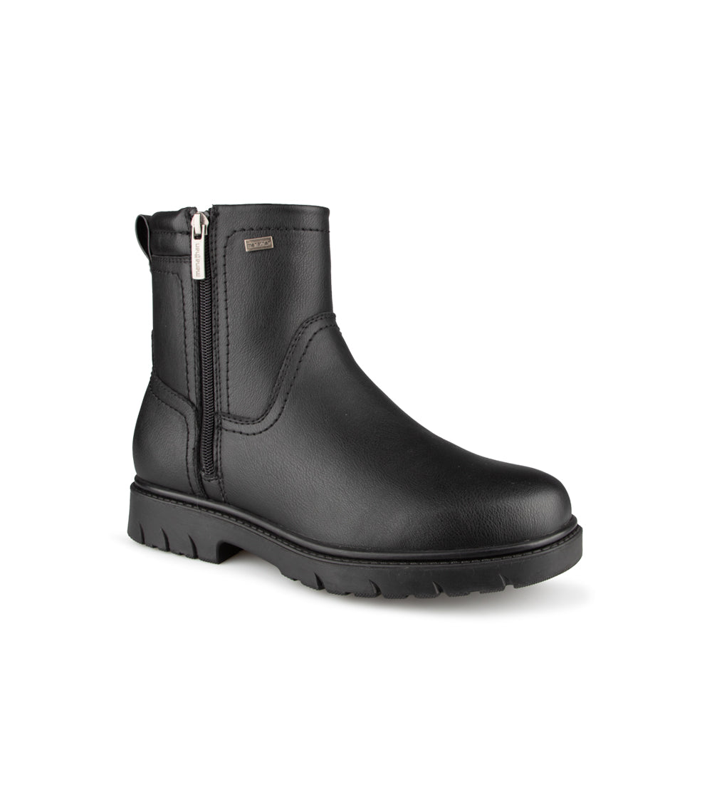 Bottes Homme KENT Walk In PITAS - Bottines Hiver Cuir Hydrofuge Avec Lacets Élastiques