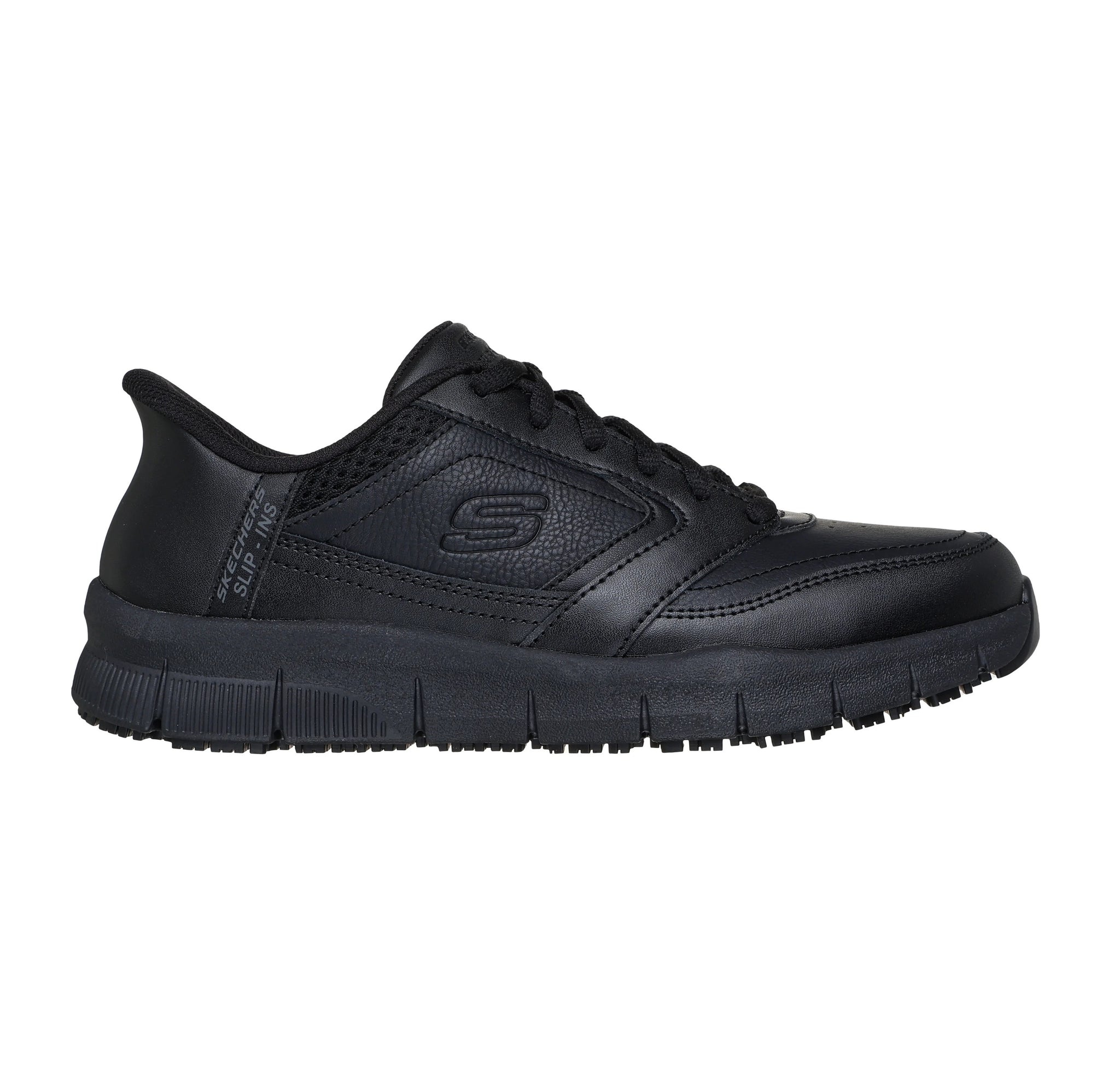 slip resistant ladies leather skechers shoes