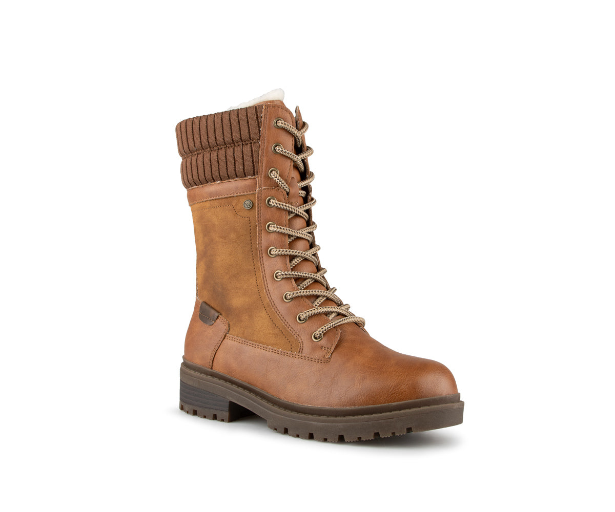 LOVEWLVNCL Bottes En Cuir Faites Main Pour Femme - Mocassins Plats Confortables - Randonnée, Marche